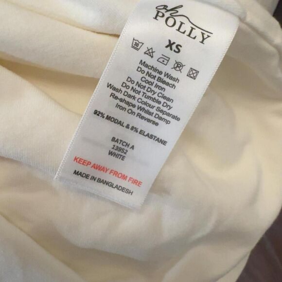 Oh Polly Hallie Modal Halterneck Maxi Dress in White - Picture 8 of 8